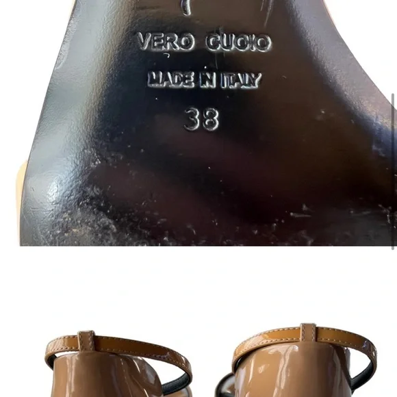 GIUSEPPE ZANOTTI Patent Leather Cuoionero Sandal Sz 38/8 - Picture 4 of 4